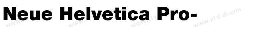 Neue Helvetica Pro字体转换